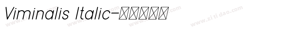 Viminalis Italic字体转换
